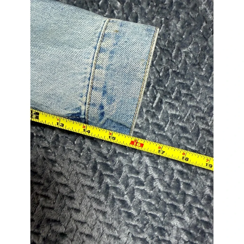 Old Navy Trucker Jacket Girls M(8) Blue‎ Denim Cropped Classic Button Front